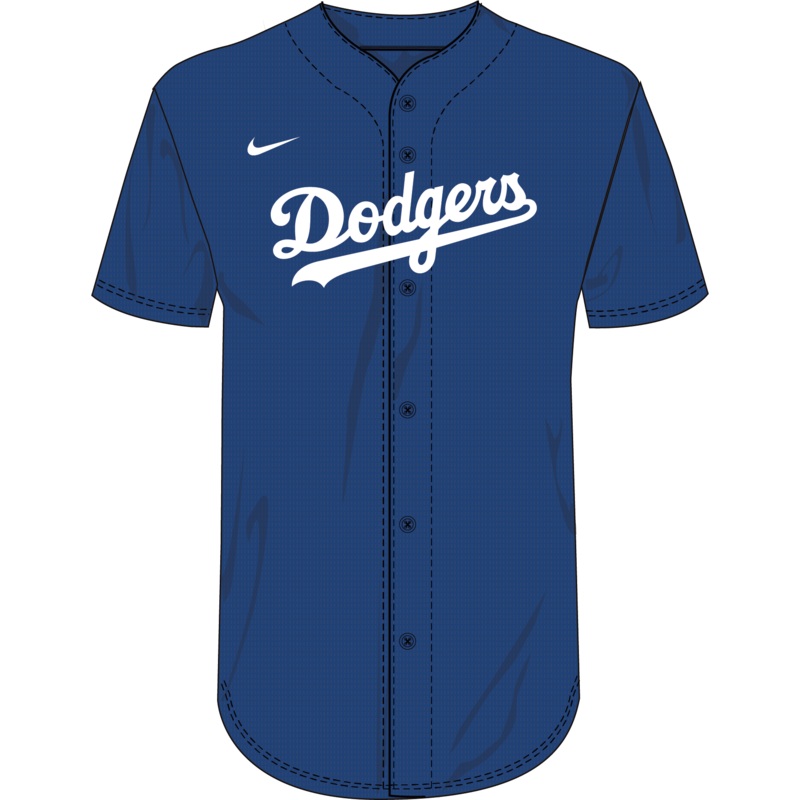 Nike Los Angeles Dodgers Youth Institutional Full Button Jersey