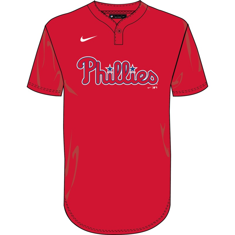 Nike Philadelphia Phillies Youth Institutional 1 Button Pullover