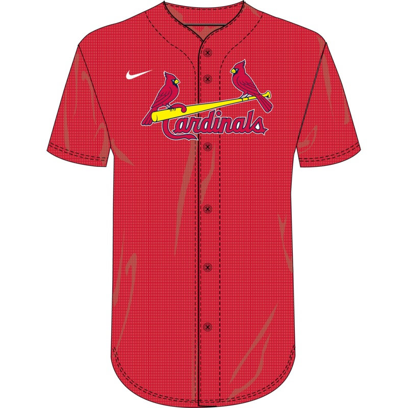 Nike St. Louis Cardinals Youth Institutional Full Button Jersey