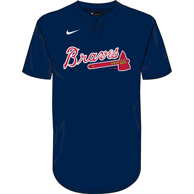 Nike Atlanta Braves Youth Institutional 1 Button Pullover