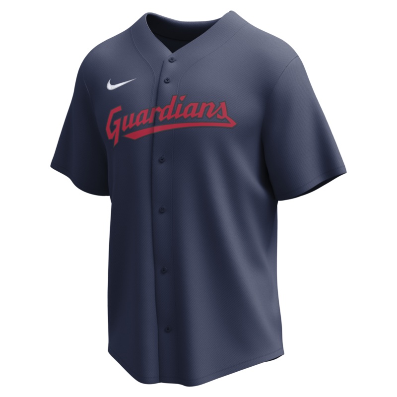 Nike Cleveland Guardians Adult Institutional Full Button Jersey