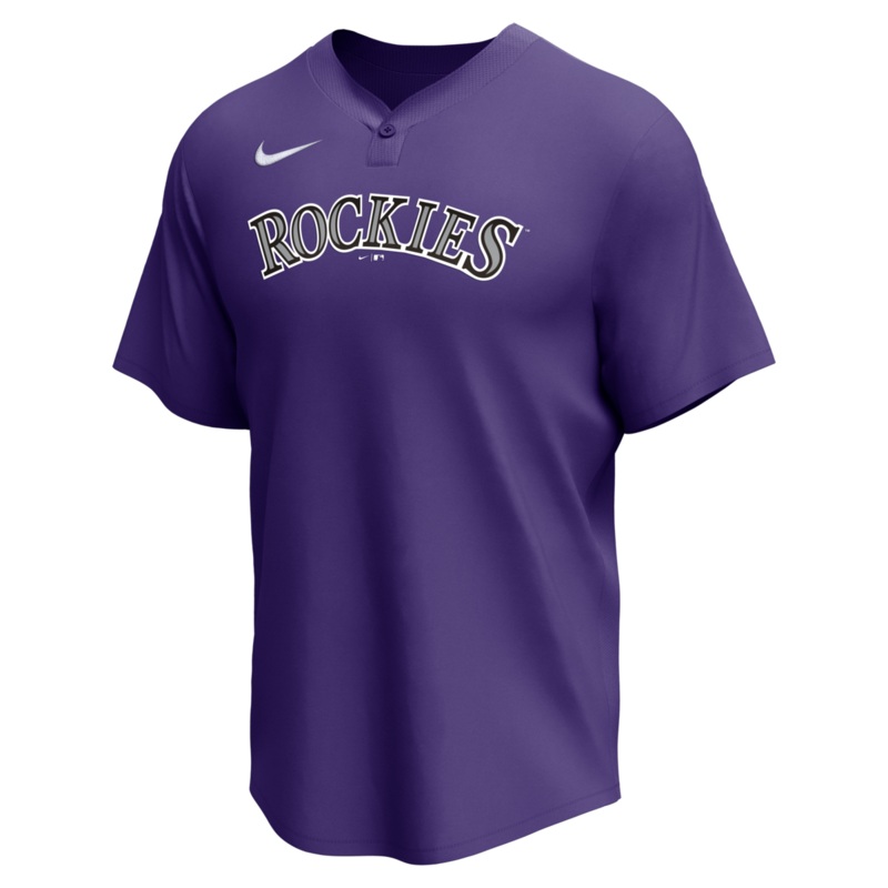 Nike Colorado Rockies Adult Institutional 1 Button Pullover