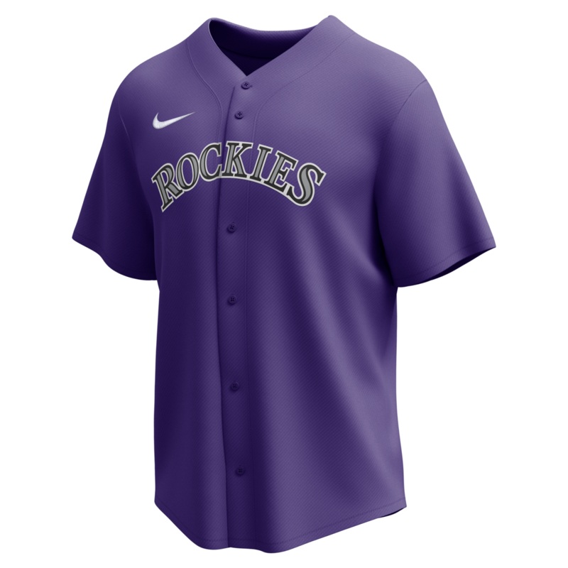 Nike Colorado Rockies Adult Institutional Full Button Jersey