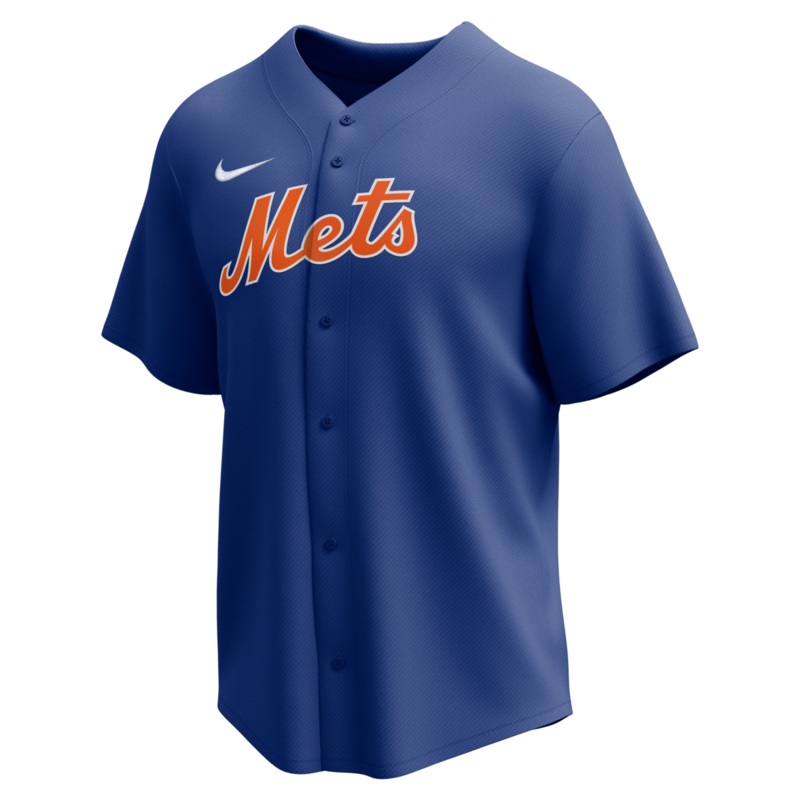 Nike New York Mets Adult Institutional Full Button Jersey