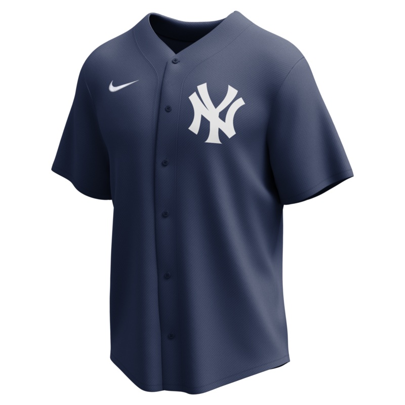 Nike New York Yankees Adult Institutional Full Button Jersey