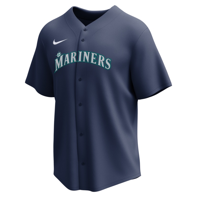 Nike Seattle Mariners Adult Institutional Full Button Jersey