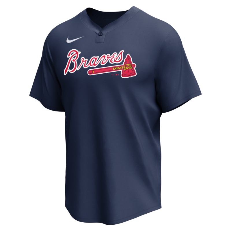 Nike Atlanta Braves Adult Institutional 1 Button Pullover