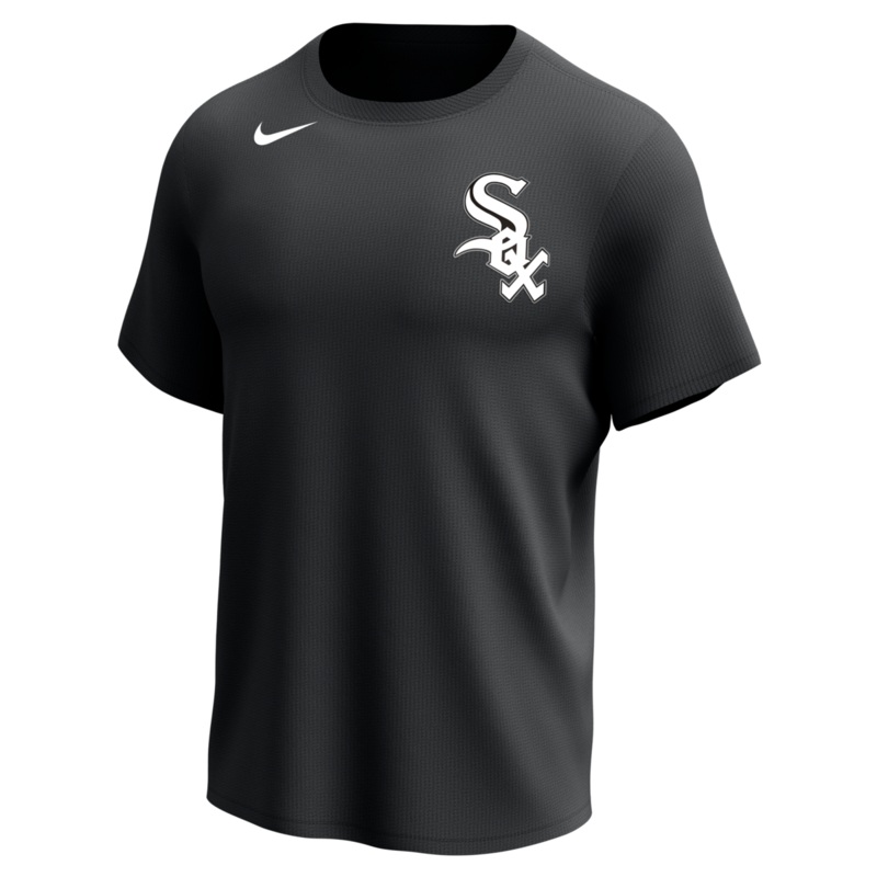 Nike Chicago White Sox 1976-85 Adult Institutional Short Sleeve Cooperstown Crew Neck