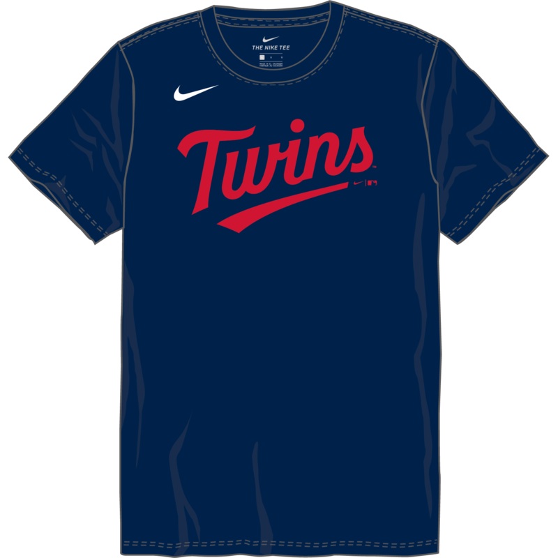 Nike Minnesota Twins Youth Crew Neck Cotton Tee