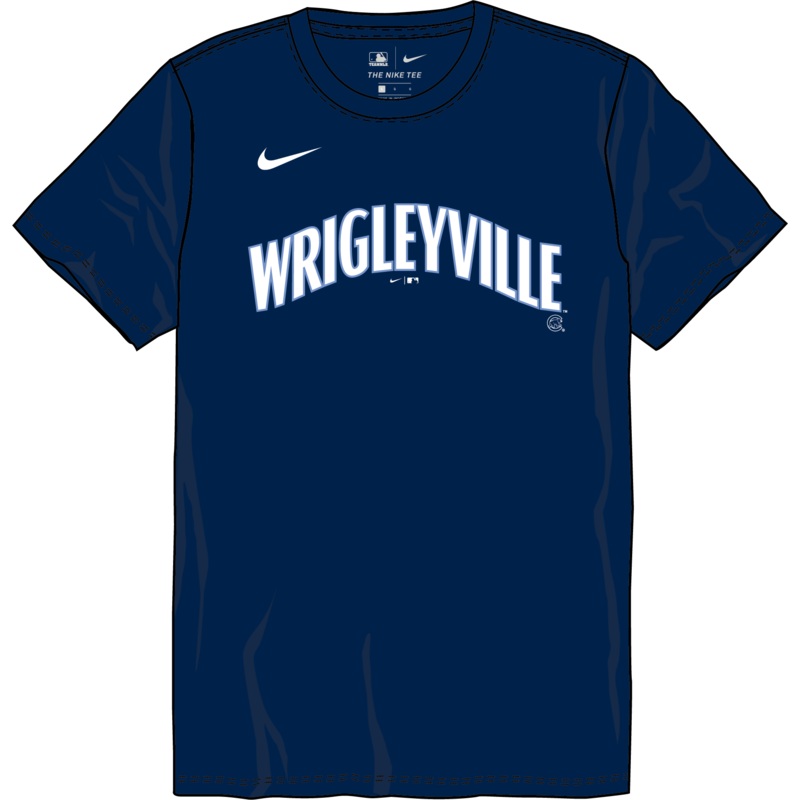 Nike Chicago Cubs Youth Institutional Short Sleeve Crew Neck Tee