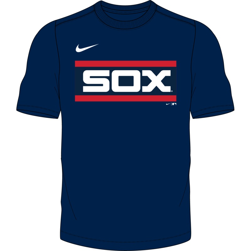 Nike Chicago White Sox 1976-85 Youth Institutional Short Sleeve Cooperstown Crew Neck