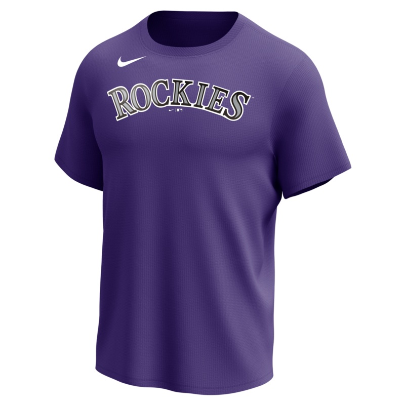 Nike Colorado Rockies Men’s Crew Neck Synthetic City Connect Tee