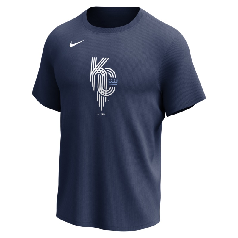 Nike Kansas City Royals Men’s Crew Neck Synthetic City Connect Tee