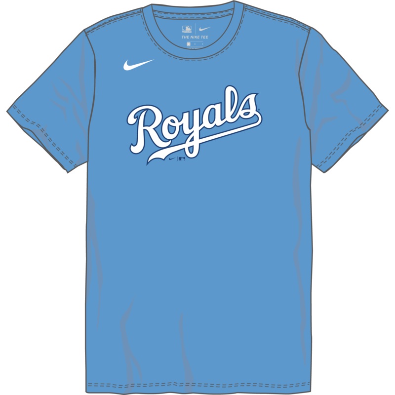 Nike Kansas City Royals Youth Institutional Short Sleeve Crew Neck Tee