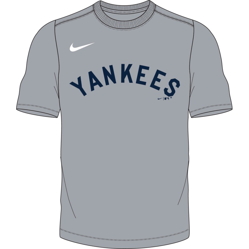 Nike New York Yankees Youth Institutional Short Sleeve Crew Neck Tee