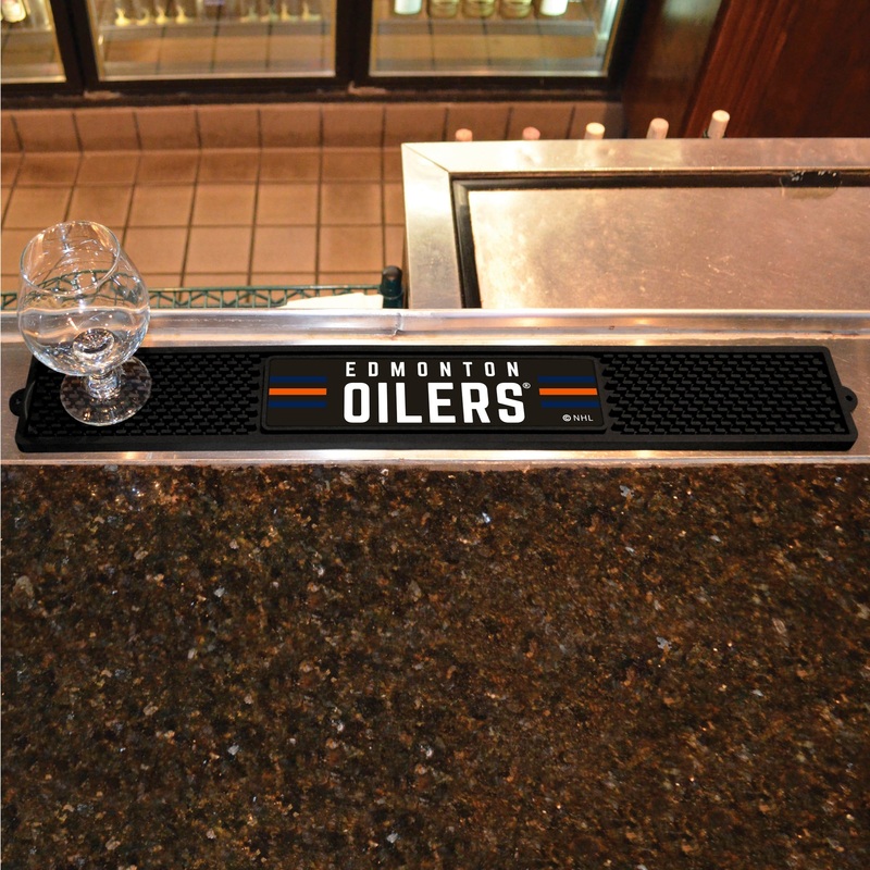 Fanmats Edmonton Oilers Bar Drink Mat – 3.25 x 24