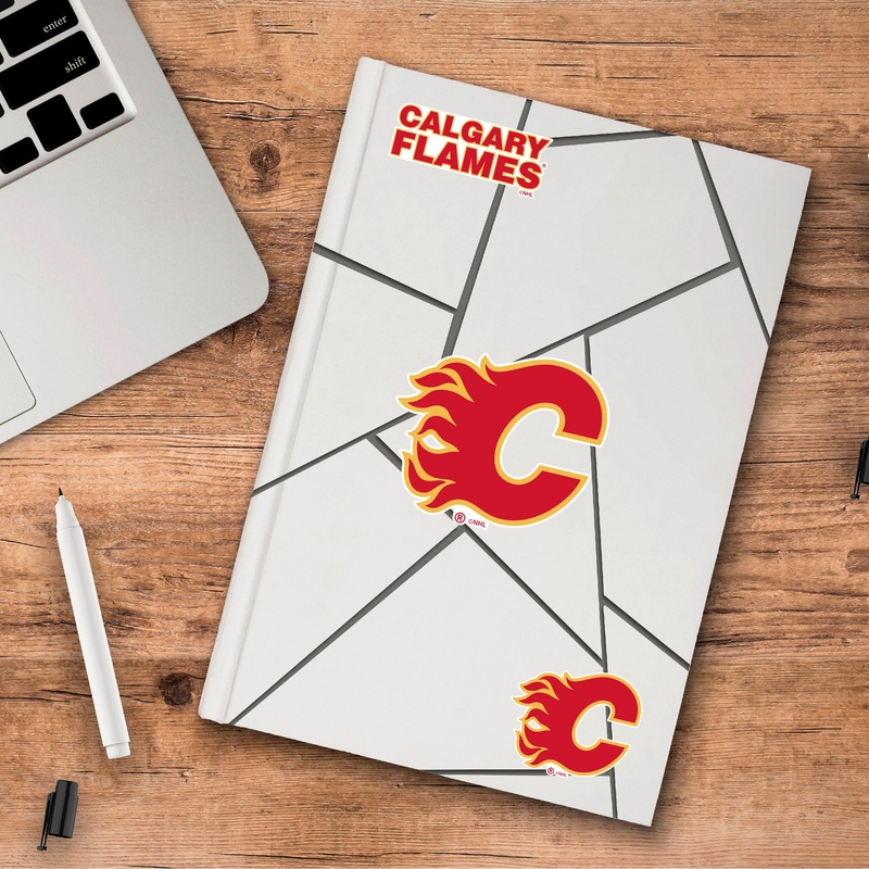 Fanmats Calgary Flames 3 Piece Decal Sticker Set