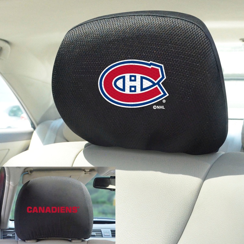 Fanmats Montreal Canadiens Embroidered Head Rest Cover Set – 2 Pieces