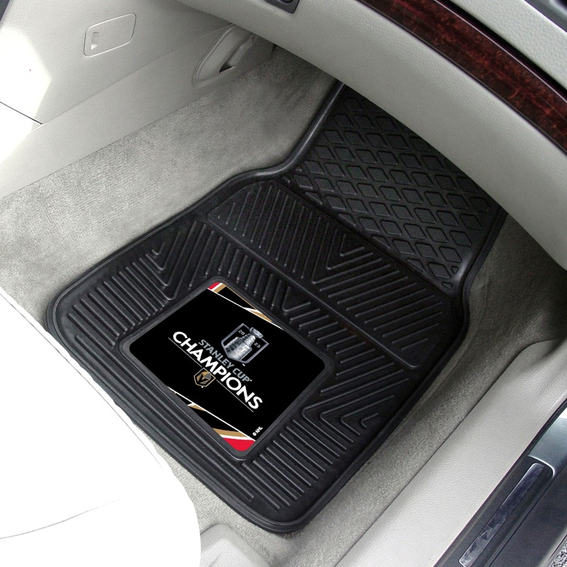 Fanmats Vegas Golden Knights 2023 Stanley Cup Champions Heavy Duty Car Mat Set – 2 Pieces