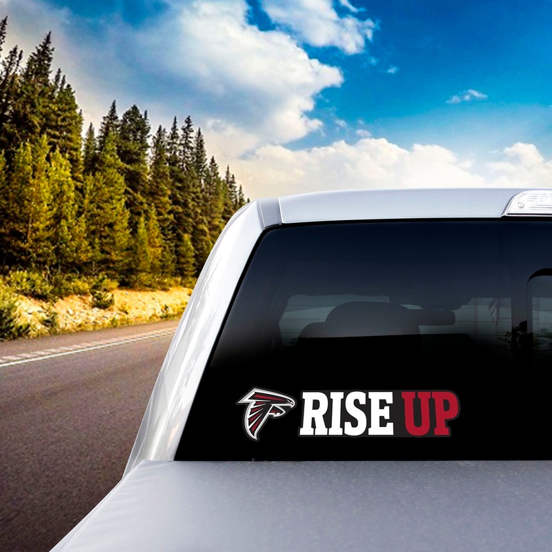 Fanmats Atlanta Falcons 2 Piece Team Slogan Decal Sticker Set