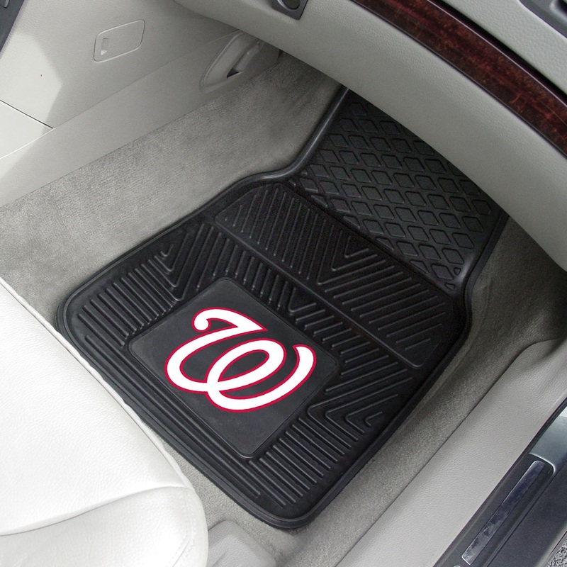 Fanmats Washington Nationals Heavy Duty Car Mat Set – 2 Pieces