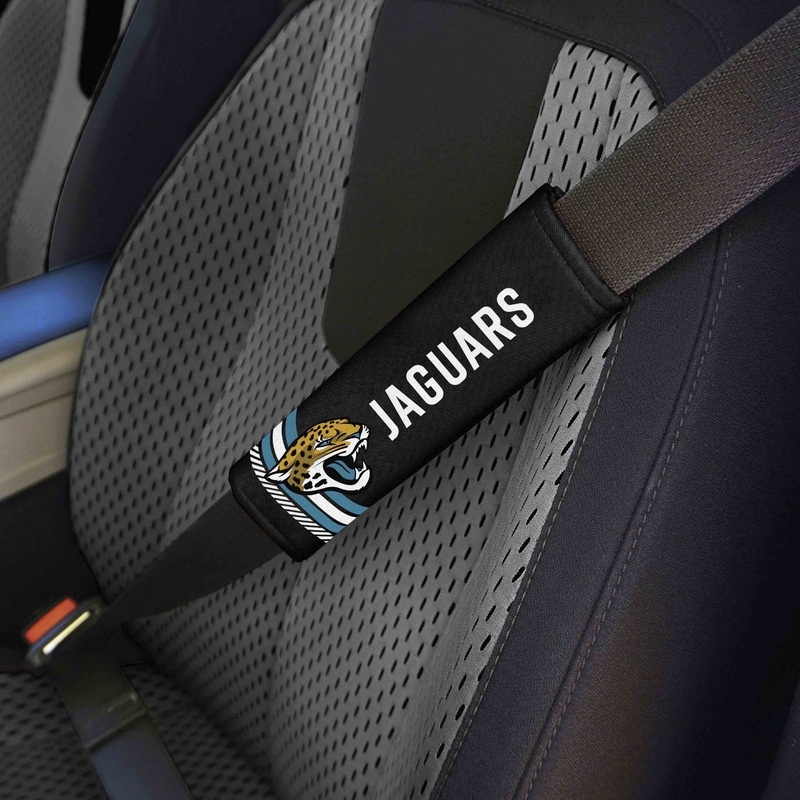 Fanmats Jacksonville Jaguars Team Color Rally Seatbelt Pad – 2 Pieces
