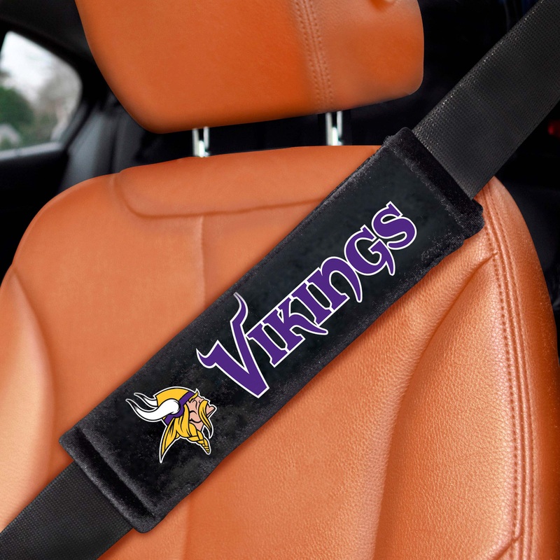 Fanmats Minnesota Vikings Embroidered Seatbelt Pad – 2 Pieces