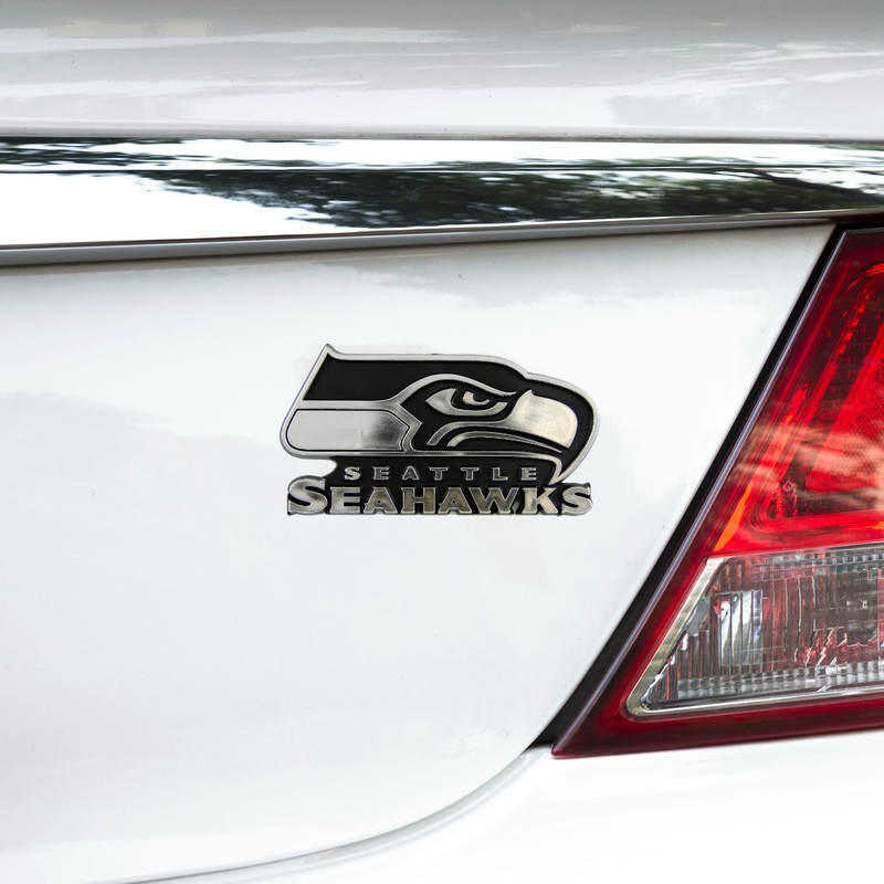 Fanmats Seattle Seahawks Molded Chrome Plastic Emblem