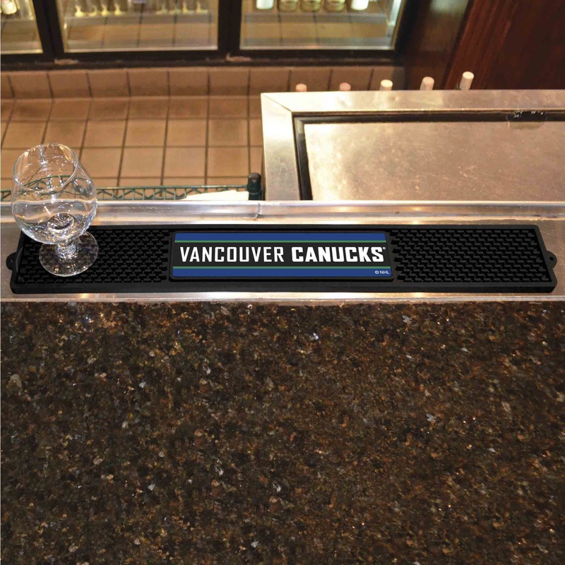 Fanmats Vancouver Canucks Bar Drink Mat – 3.25 x 24
