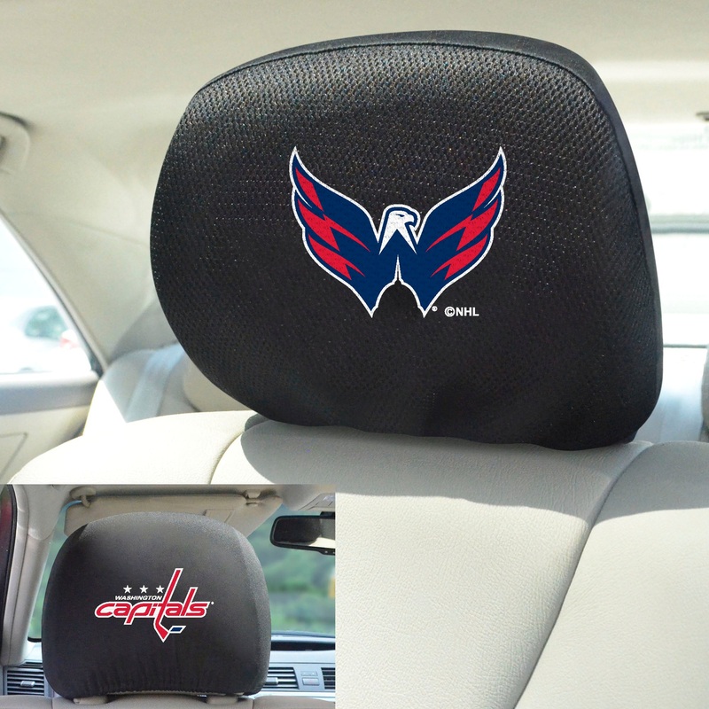 Fanmats Washington Capitals Embroidered Head Rest Cover Set – 2 Pieces