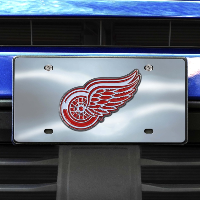 Fanmats Detroit Red Wings 3D Stainless Steel License Plate