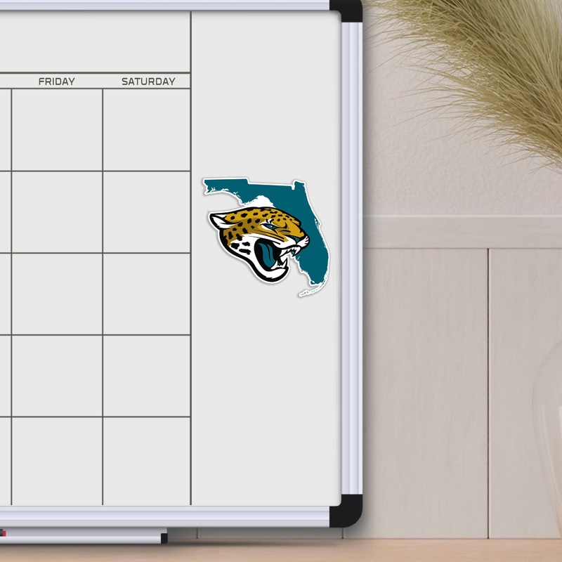 Fanmats Jacksonville Jaguars Team State Shape Decal Sticker