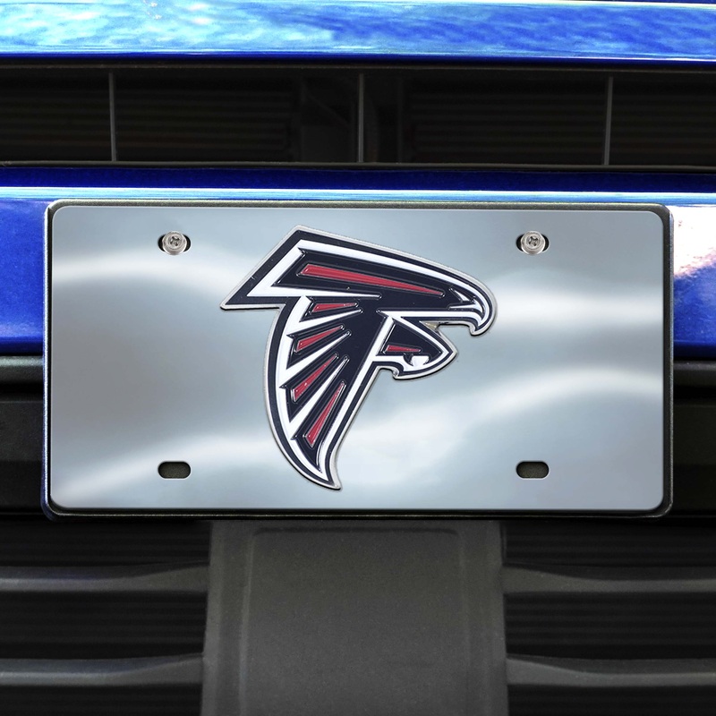 Fanmats Atlanta Falcons 3D Stainless Steel License Plate
