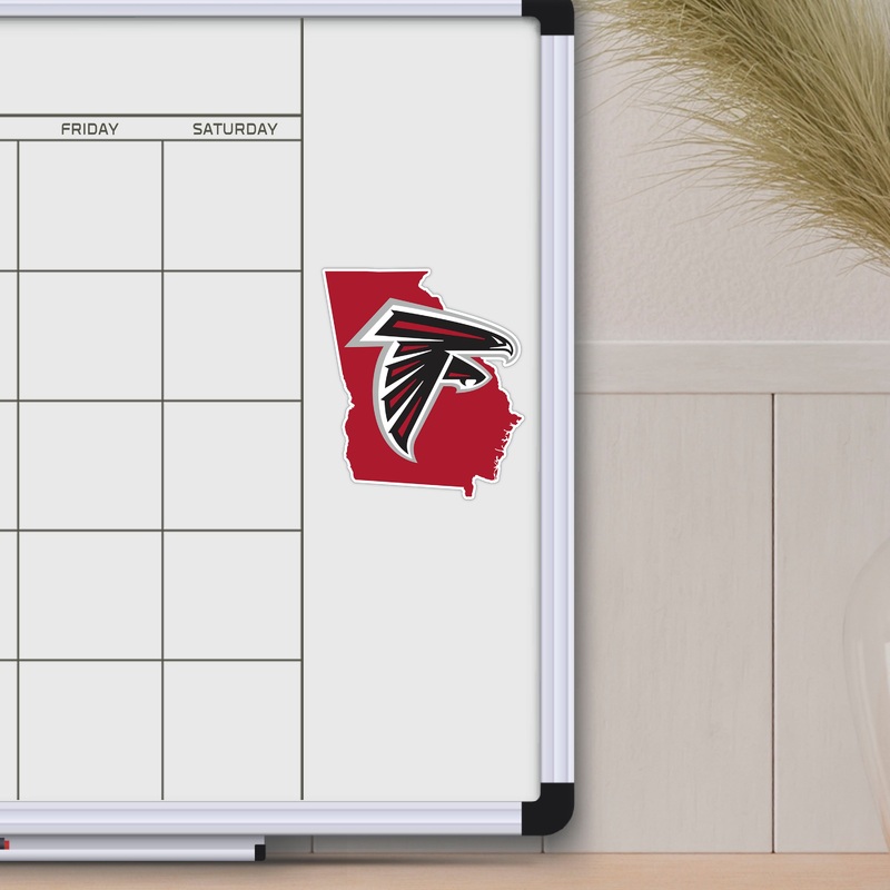 Fanmats Atlanta Falcons Team State Shape Decal Sticker