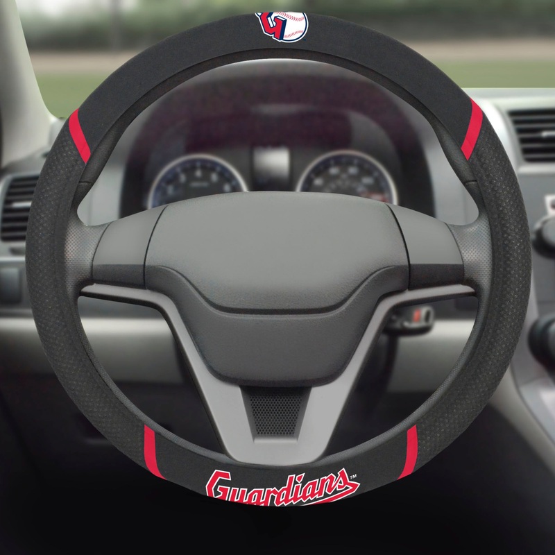 Fanmats Cleveland Guardians Embroidered Steering Wheel Cover