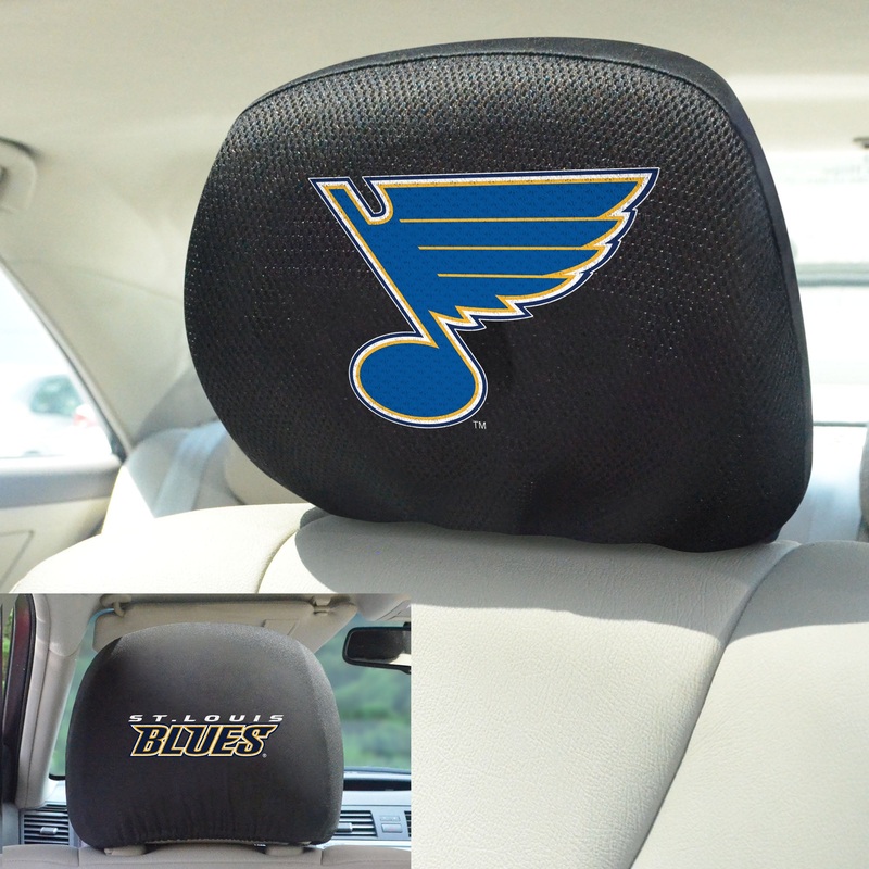 Fanmats St. Louis Blues Embroidered Head Rest Cover Set – 2 Pieces