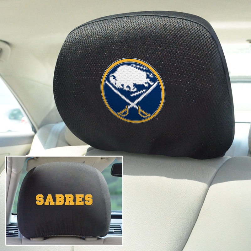 Fanmats Buffalo Sabres Embroidered Head Rest Cover Set – 2 Pieces