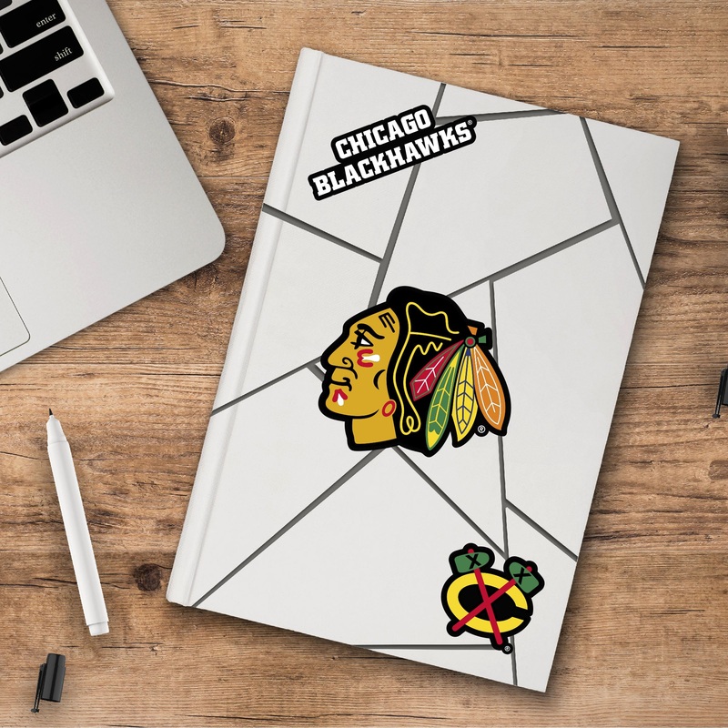 Fanmats Chicago Blackhawks 3 Piece Decal Sticker Set