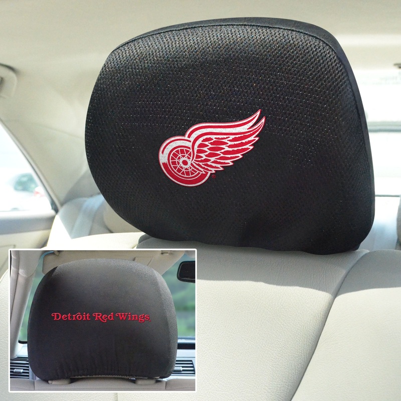 Fanmats Detroit Red Wings Embroidered Head Rest Cover Set – 2 Pieces