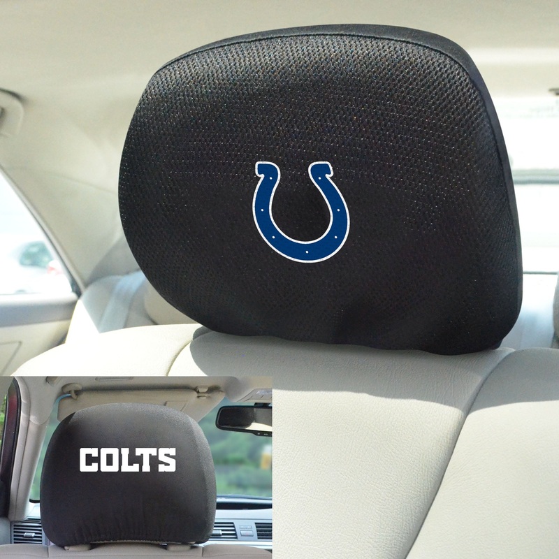 Fanmats Indianapolis Colts Embroidered Head Rest Cover Set – 2 Pieces