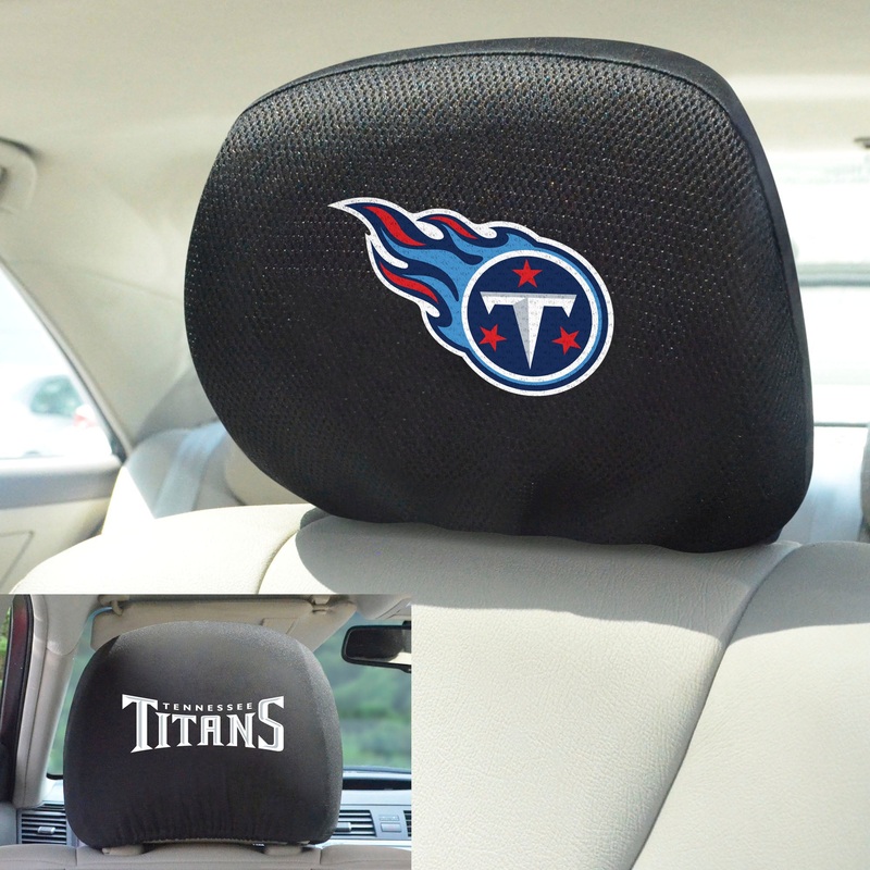 Fanmats Tennessee Titans Embroidered Head Rest Cover Set – 2 Pieces