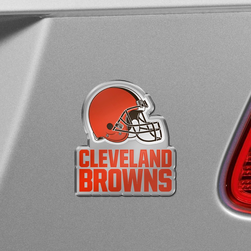 Fanmats Cleveland Browns Heavy Duty Aluminum Embossed Color Emblem – Alternate