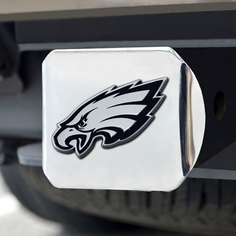 Fanmats Philadelphia Eagles Chrome Metal Hitch Cover with Chrome Metal 3D Emblem