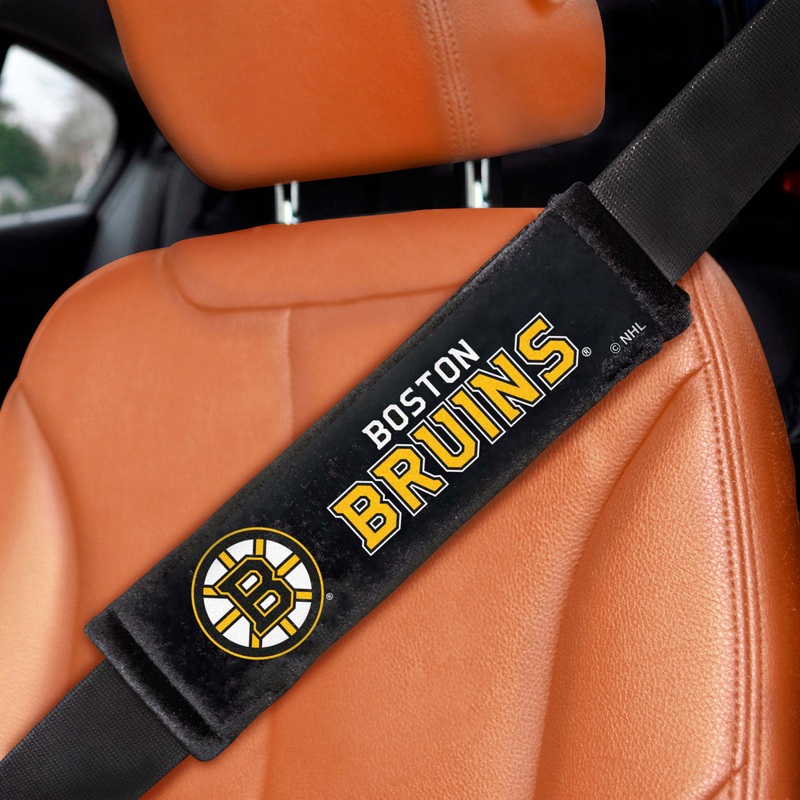 Fanmats Boston Bruins Embroidered Seatbelt Pad – 2 Pieces