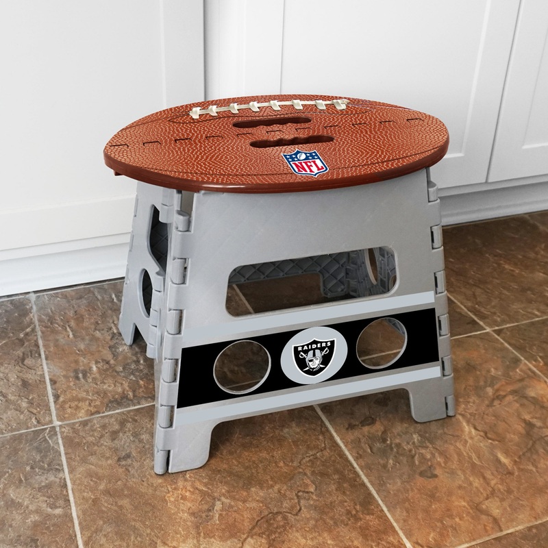 Fanmats Las Vegas Raiders Folding Step Stool – 13 Rise