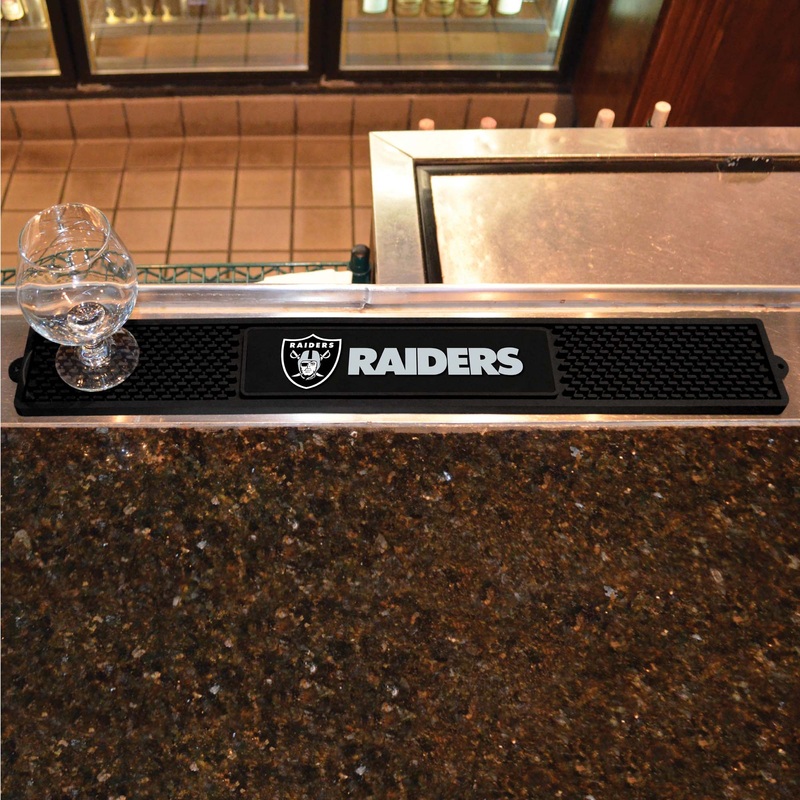 Fanmats Las Vegas Raiders Bar Drink Mat – 3.25 x 24