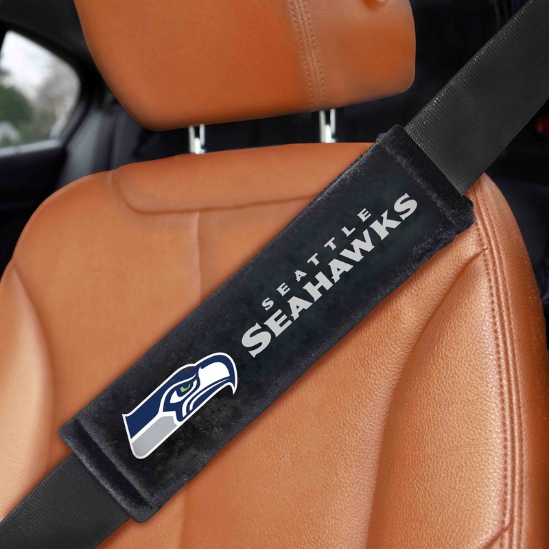 Fanmats Seattle Seahawks Embroidered Seatbelt Pad – 2 Pieces