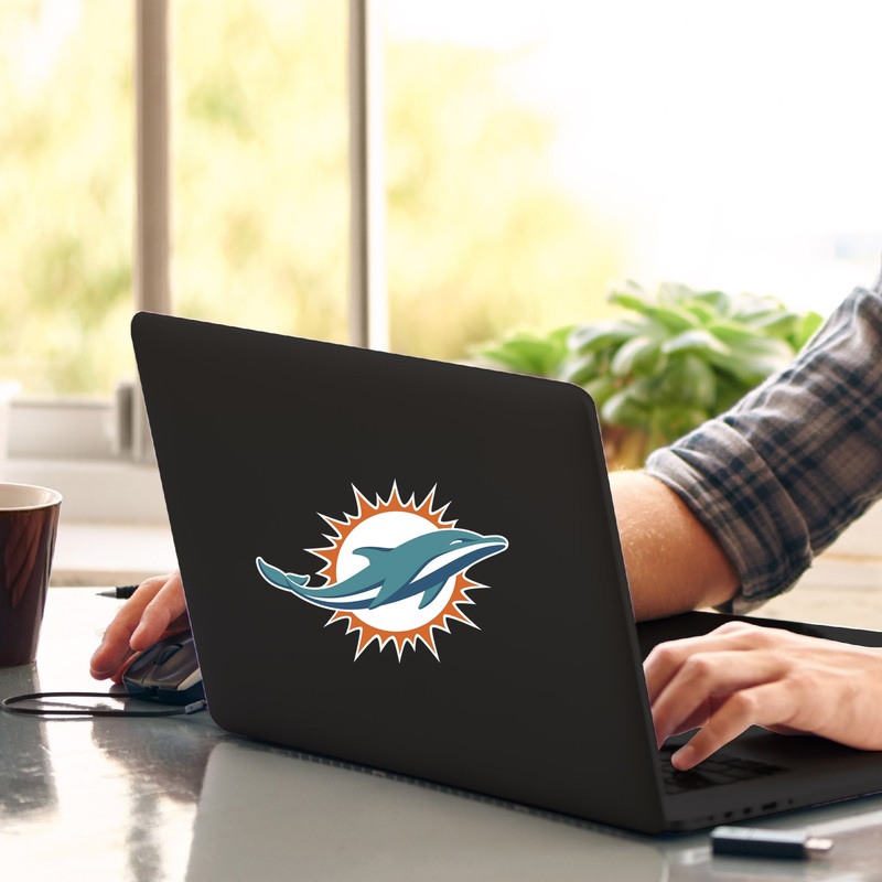 Fanmats Miami Dolphins Matte Decal Sticker