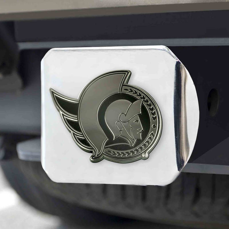 Fanmats Ottawa Senators Chrome Metal Hitch Cover with Chrome Metal 3D Emblem