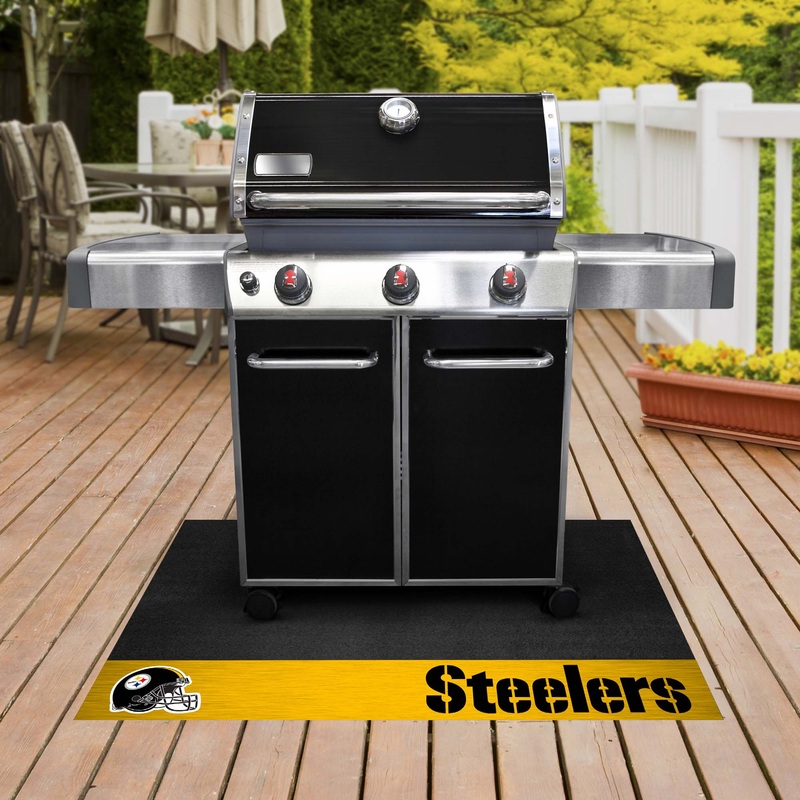 Fanmats Pittsburgh Steelers Vinyl Grill Mat – 26 x 42